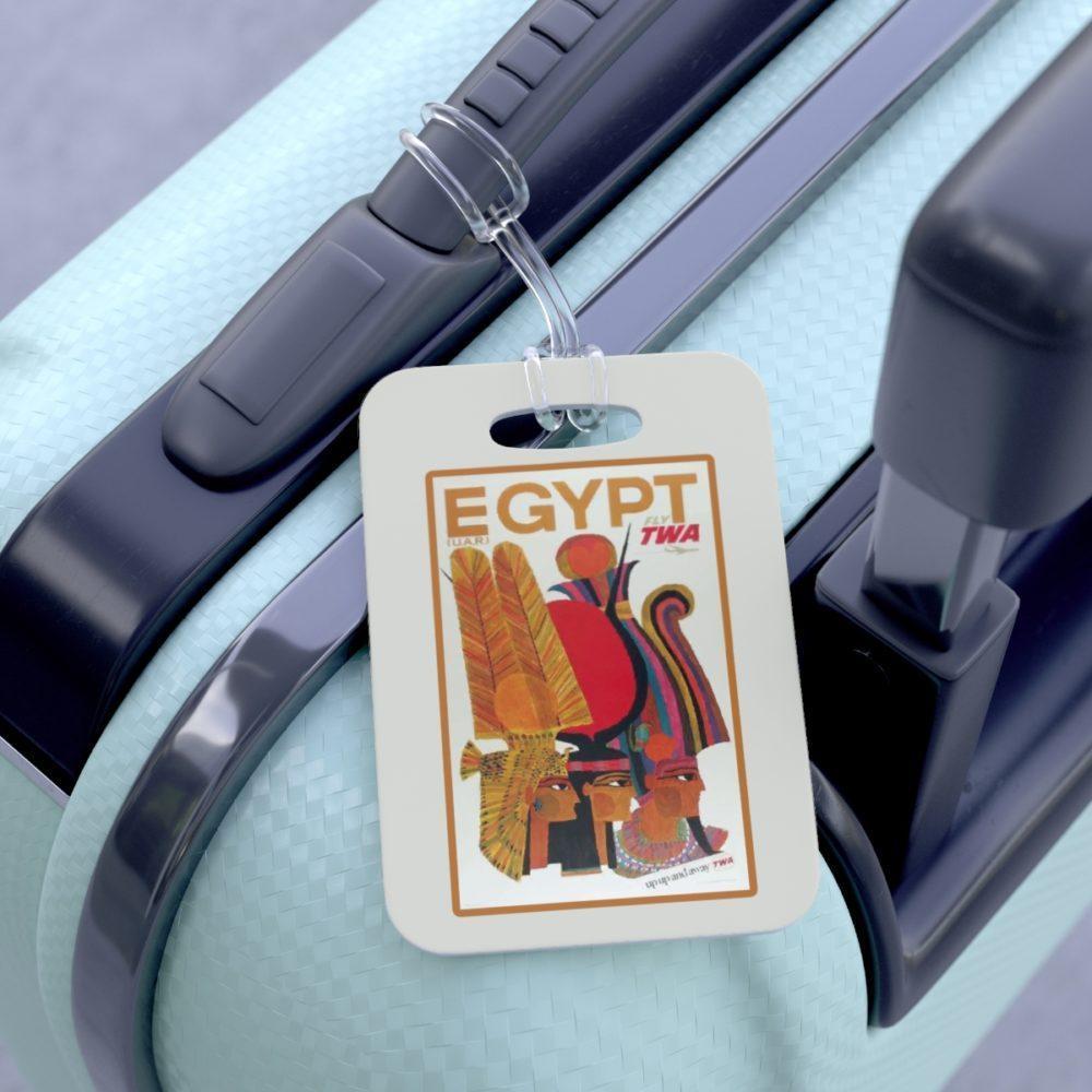 TWA Vintage Bag Tag Egypt (repro)