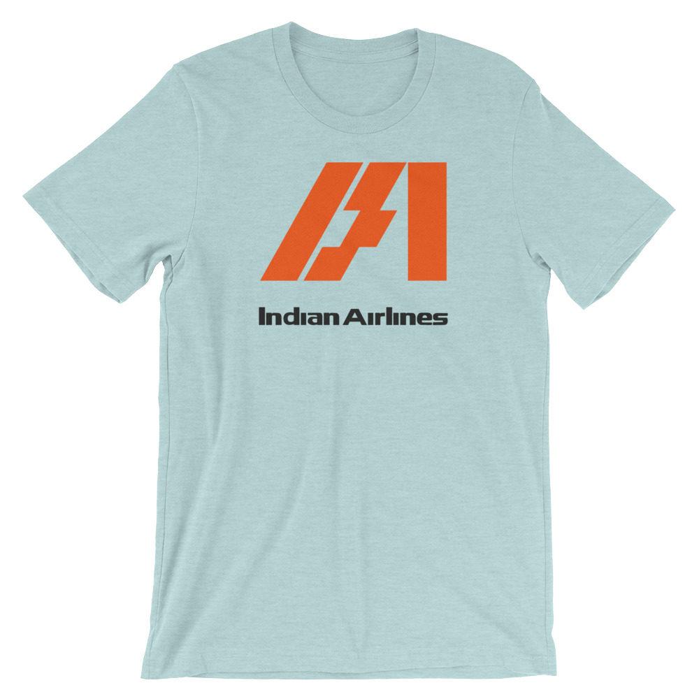 Indian Airlines Alternate Logo Bella + Canvas 3001 Unisex T-Shirt