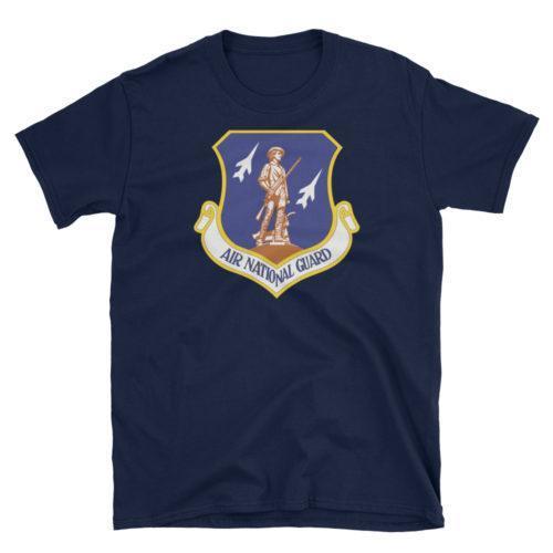 Air National Guard Shield Gildan 64000 Unisex Softstyle T-Shirt
