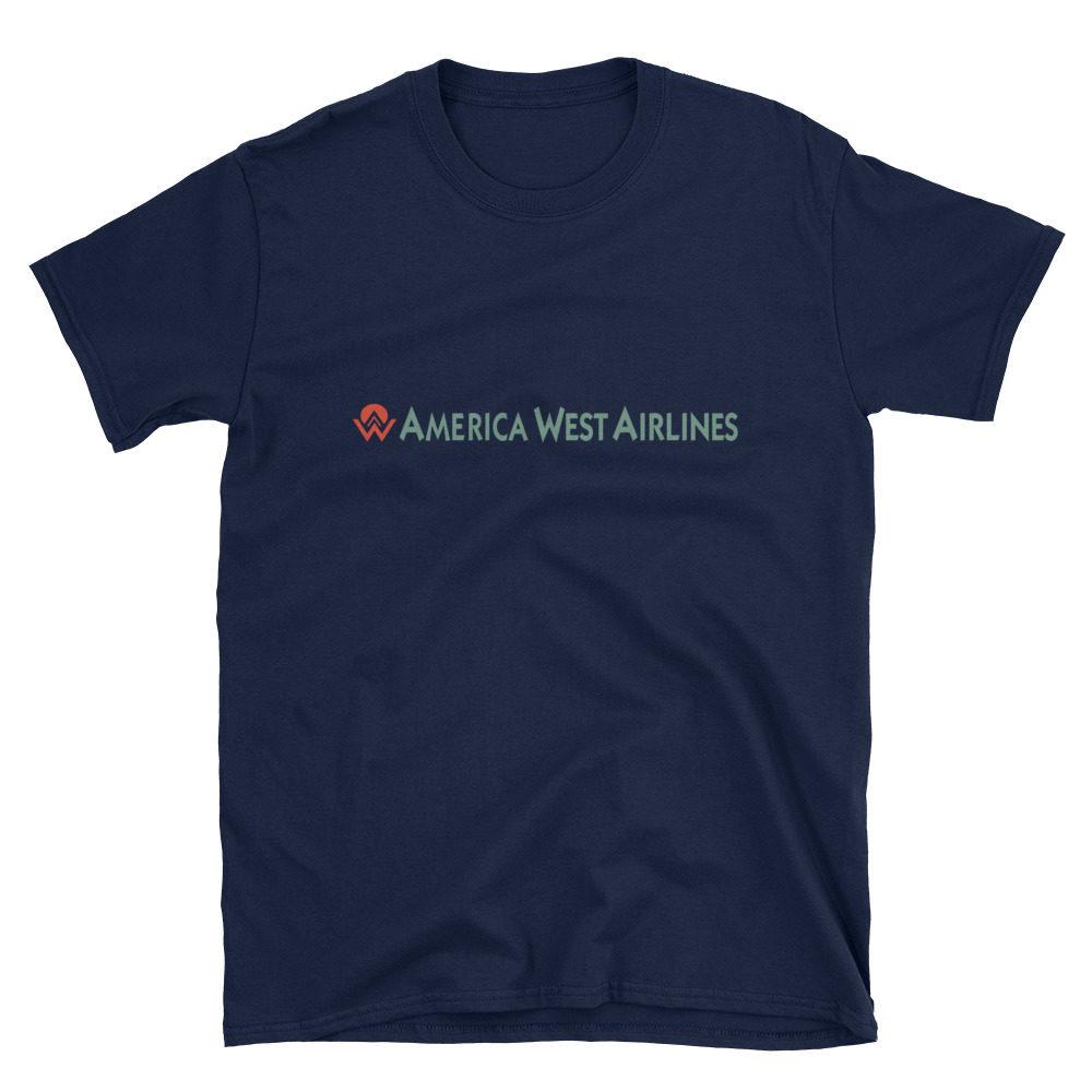 America West Airlines Gildan 64000 Unisex Softstyle T-Shirt