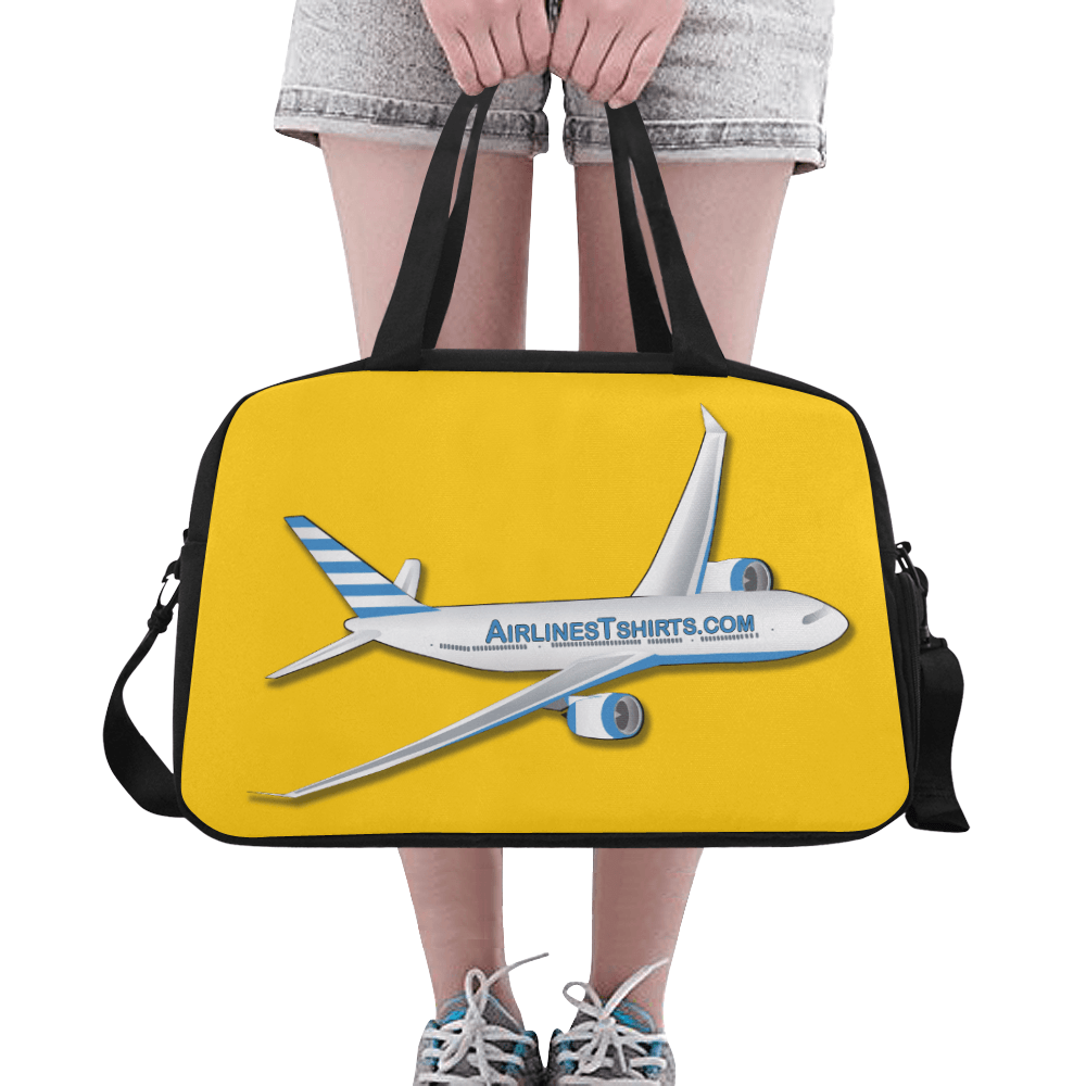 airlinestshirt logo Tote And Cross-body Travel Bag (yellow)