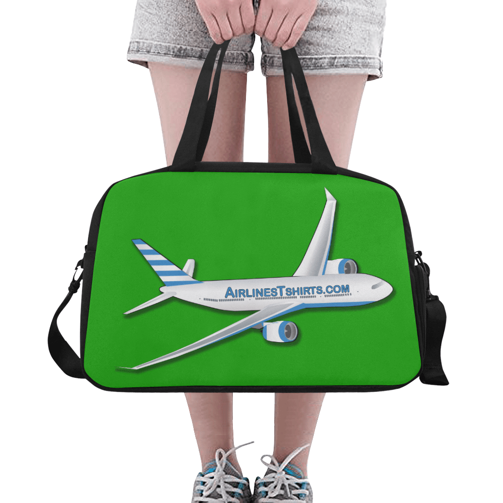 airlinestshirt logo Tote And Cross-body Travel Bag (green)