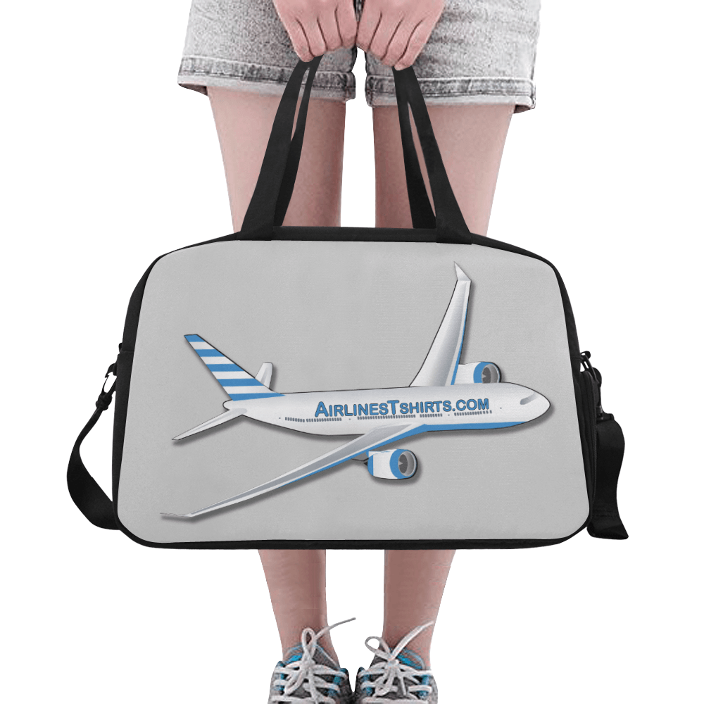 airlinestshirt logo Tote And Cross-body Travel Bag (grey)