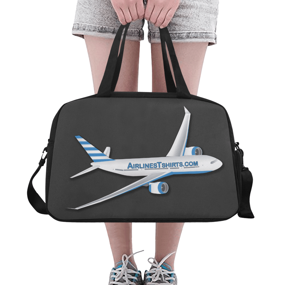 airlinestshirt logo Tote And Cross-body Travel Bag (Black)