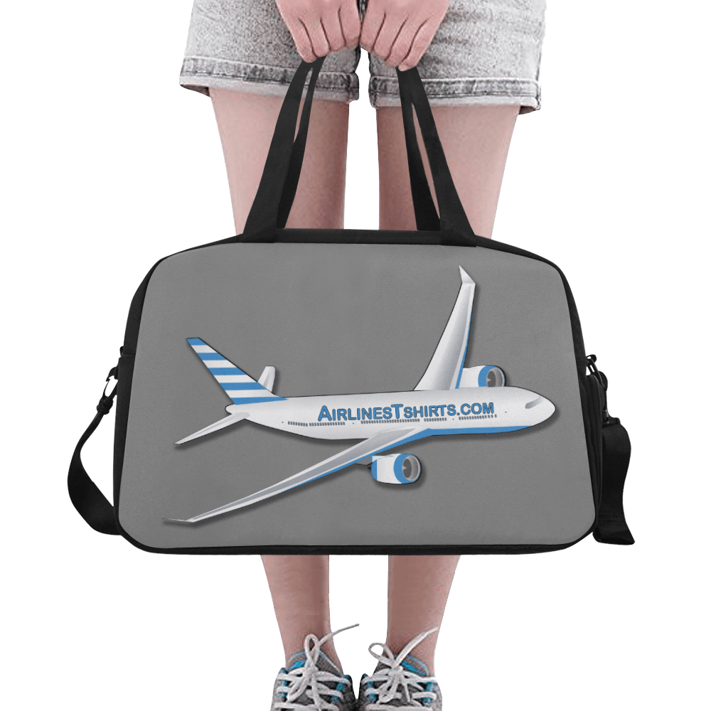 airlinestshirt logo Tote And Cross-body Travel Bag (asphalt)