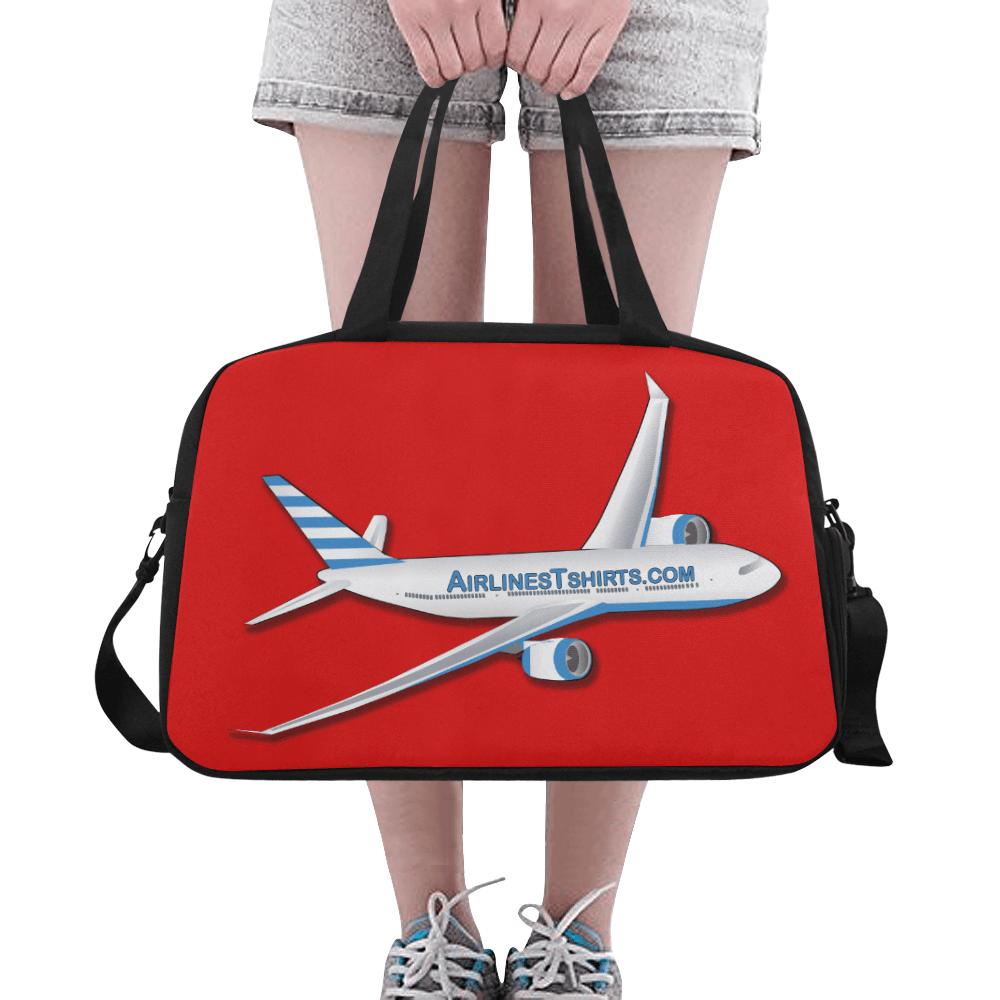 airlinestshirt logo Tote And Cross-body Travel Bag (red)