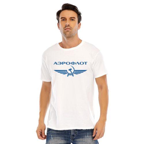 Aeroflot v2 Unisex O-neck Short Sleeve T-shirt | 180GSM Cotton