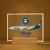 Alaska Airlines Acrylic Print with Light Base