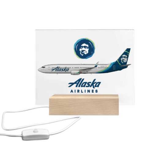 Alaska Airlines Acrylic Print with Light Base Alternative view of Alaska Airlines Acrylic Print with Light Base