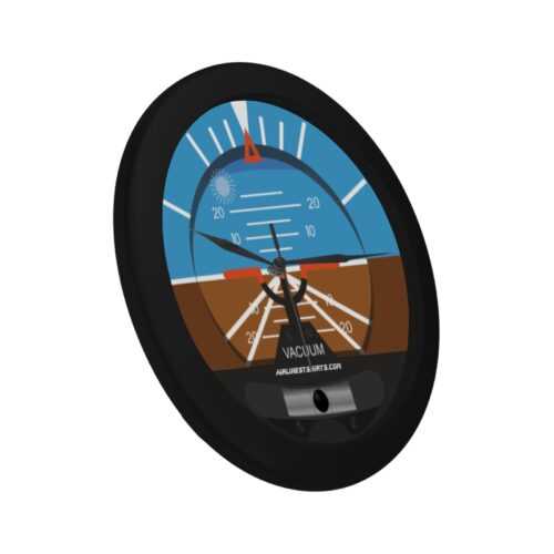 Artificial Horizon Wall Clock Black Color Alternative view of Artificial Horizon Wall Clock Black Color