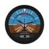 Artificial Horizon Wall Clock Black Color