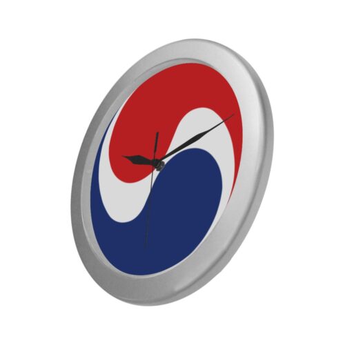 Korean Air Logo Silver Color Wall Clock Alternative view of Korean Air Logo Silver Color Wall Clock