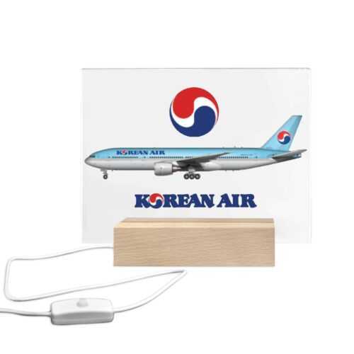 Alaska Airlines Acrylic Print with Light Base Alternative view of Korean Air Acrylic Print with Light Base