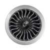 Jet Engine Wall Clock v3 Silver Color