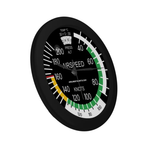 Airspeed Indicator Wall Clock Black Color Alternative view of Airspeed Indicator Wall Clock Black Color
