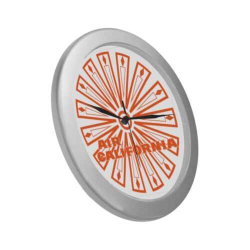 Air California Silver Color Wall Clock Alternative view of Air California Silver Color Wall Clock