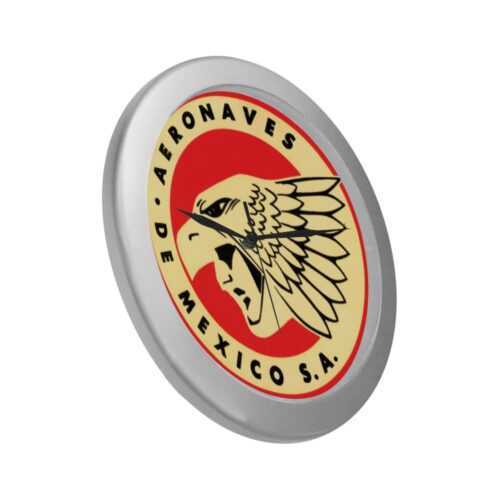 Aero Mexico 1962 Silver Color Wall Clock Alternative view of Aero Mexico 1962 Silver Color Wall Clock