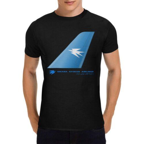 Ariana Afghan Airlines Men's T-Shirt in USA Size Alternative view of Ariana Afghan Airlines Men's T-Shirt in USA Size