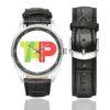 TAP Portugal Airlines Logo Casual Faux Leather Strap Watch