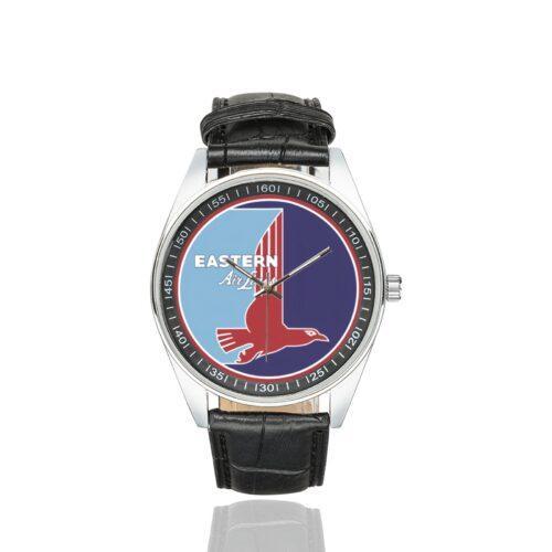 Eastern Airlines Vintage Logo Casual Faux Leather Strap Watch Alternative view of Eastern Airlines Vintage Logo Casual Faux Leather Strap Watch