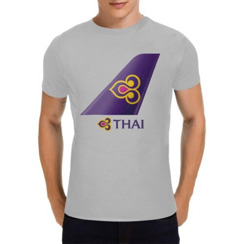 Thaï Airways International Men's T-Shirt in USA Size Alternative view of Thaï Airways International Men's T-Shirt in USA Size