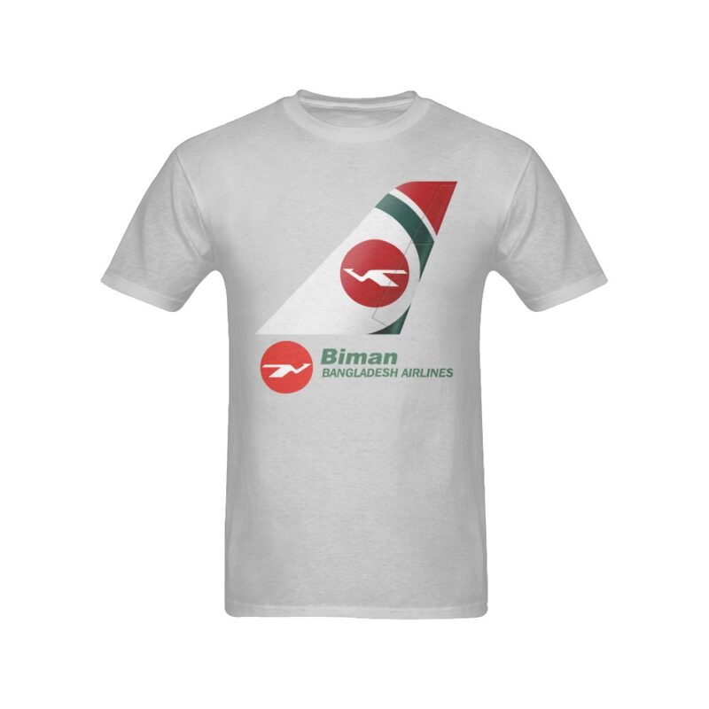 Biman Bengladesh Airlines Men's T-Shirt in USA Size