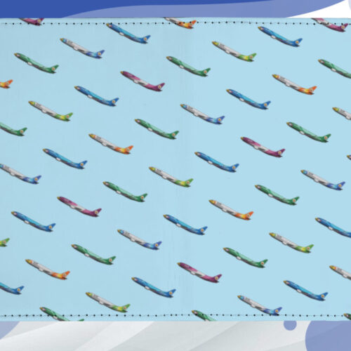 Nok Air Planes Pattern Airlines Passport Holder Alternative view of Nok Air Planes Pattern Airlines Passport Holder