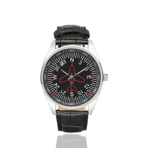 Heading Indicator Casual Faux Leather Strap Watch Alternative view of Heading Indicator Casual Faux Leather Strap Watch