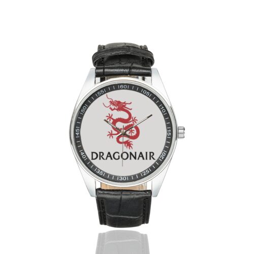 Dragonair Logo Casual Faux Leather Strap Watch Alternative view of Dragonair Logo Casual Faux Leather Strap Watch