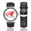 Access Air Logo Casual Faux Leather Strap Watch