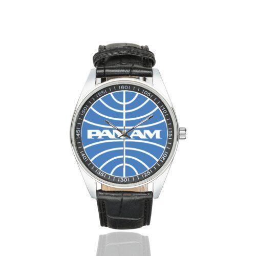 Pan Am Casual Faux Leather Strap Watch Alternative view of Pan Am Casual Faux Leather Strap Watch