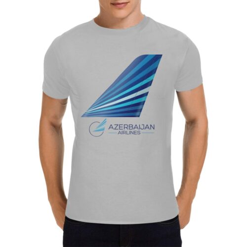 Azerbaidjan Airlines Men's T-Shirt in USA Size Alternative view of Azerbaidjan Airlines Men's T-Shirt in USA Size