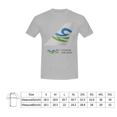 Sky Angkor Airlines Men's T-Shirt in USA Size