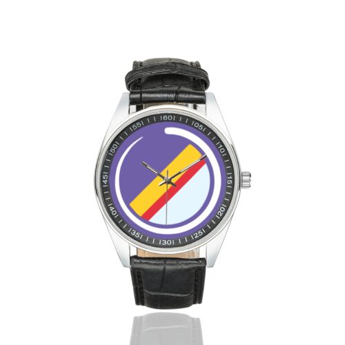 Flybe Airlines Logo Casual Faux Leather Strap Watch Alternative view of Flybe Airlines Logo Casual Faux Leather Strap Watch