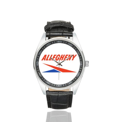 Allegheny Vintage Logo 1 Casual Faux Leather Strap Watch Alternative view of Allegheny Vintage Logo 1 Casual Faux Leather Strap Watch