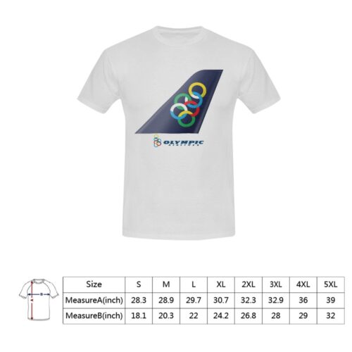 Alternative view of Olympic Airlines Men's T-Shirt in USA Size