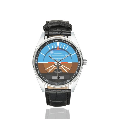 Artificial Horizon Casual Faux Leather Strap Watch Alternative view of Artificial Horizon Casual Faux Leather Strap Watch