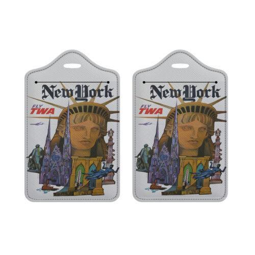Fly TWA New York Luggage Tags Set of Two Alternative view of Fly TWA New York Luggage Tags Set of Two