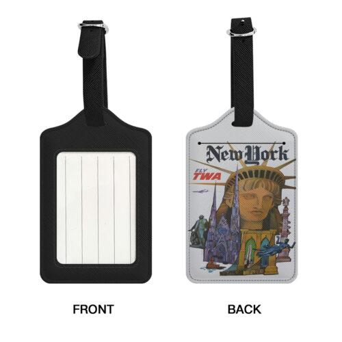 Fly TWA New York Luggage Tags Set of Two