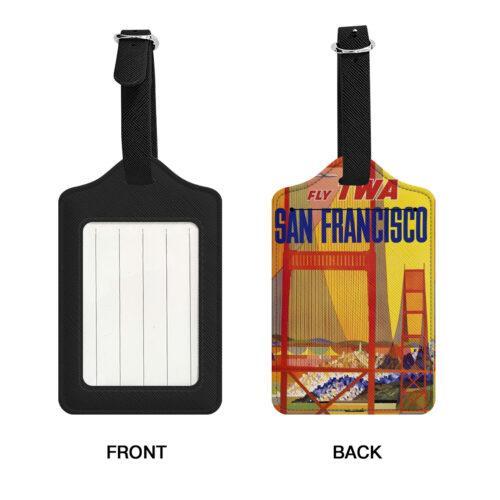 Fly TWA San Francisco Luggage Tag Set of Two
