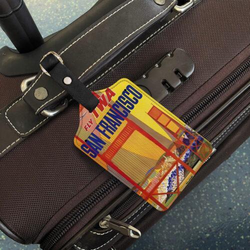 Fly TWA San Francisco Luggage Tag Set of Two - Image 3