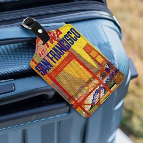 Fly TWA San Francisco Luggage Tag Set of Two - Image 4