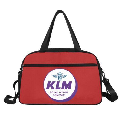 KLM Red Vintage Logo Fitness Travel Cabin Bag Alternative view of KLM Red Vintage Logo Fitness Travel Cabin Bag