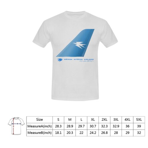 Ariana Afghan Airlines Aviation Airline Tee, white