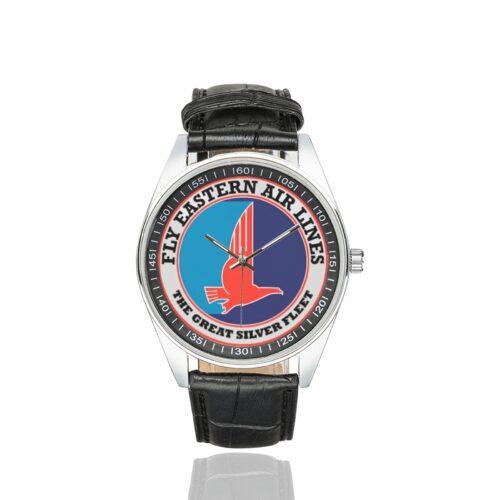 Eastern Air Lines Vintage Logo Casual Faux Leather Strap Watch Alternative view of Eastern Air Lines Vintage Logo Casual Faux Leather Strap Watch