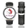 Air Niugini Logo Casual Faux Leather Strap Watch