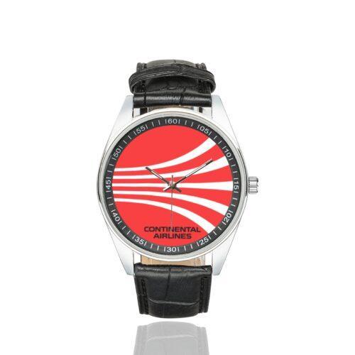 Continental 1967 Vintage Logo Casual Faux Leather Strap Watch Alternative view of Continental 1967 Vintage Logo Casual Faux Leather Strap Watch