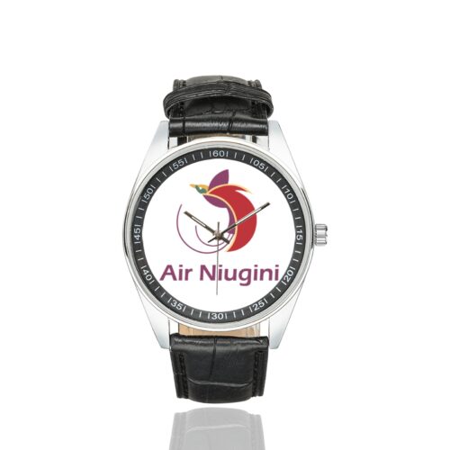 Air Niugini Logo Casual Faux Leather Strap Watch Alternative view of Air Niugini Logo Casual Faux Leather Strap Watch