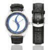Sabena 1976 Vintage Logo Casual Faux Leather Strap Watch