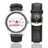 Allegheny Vintage Logo 2 Casual Faux Leather Strap Watch